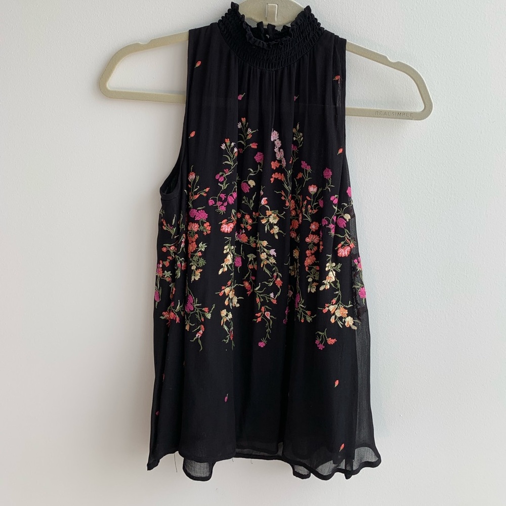 Anthropologie EMBROIDERED BLOUSE